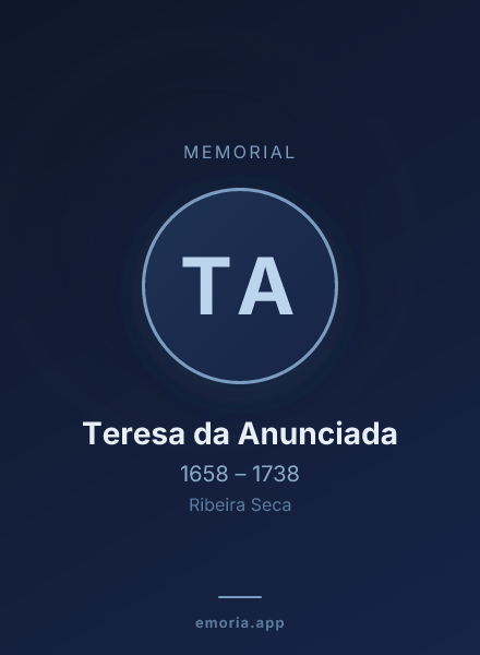 Memorial portrait of Teresa da Anunciada
