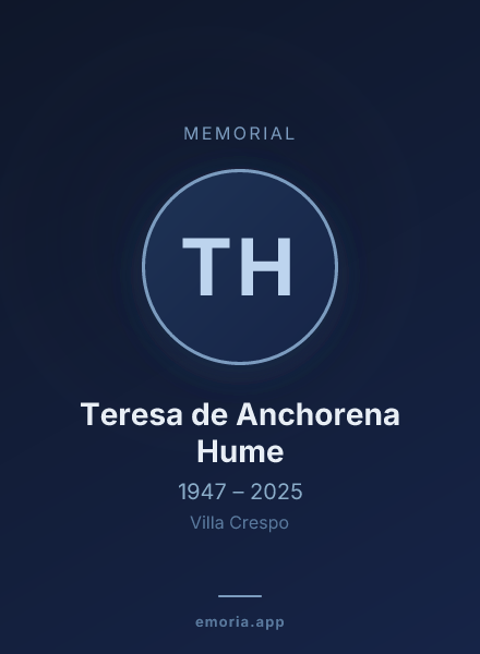 Memorial portrait of Teresa de Anchorena Hume