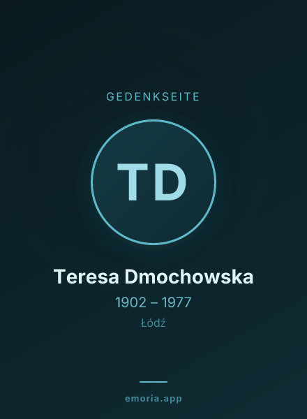 Gedenkportrait von Teresa Dmochowska