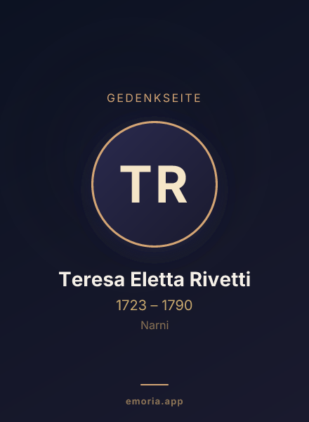 Gedenkportrait von Teresa Eletta Rivetti