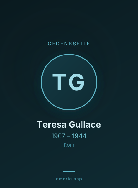Gedenkportrait von Teresa Gullace