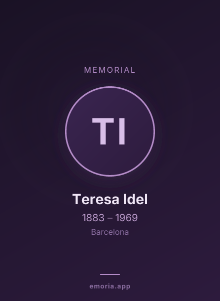 Memorial portrait of Teresa Idel