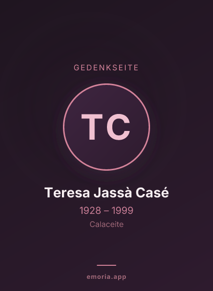 Gedenkportrait von Teresa Jassà Casé