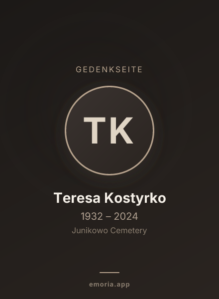 Gedenkportrait von Teresa Kostyrko
