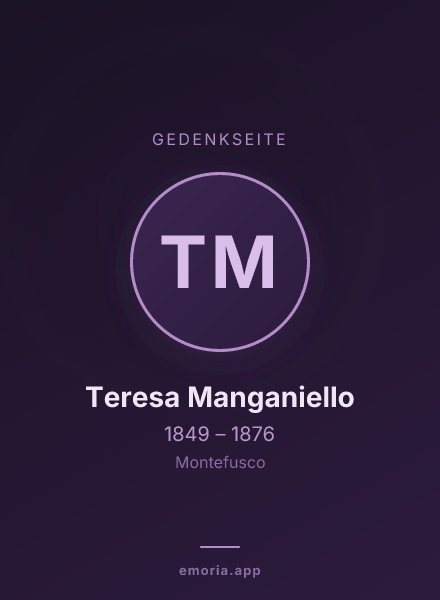 Gedenkportrait von Teresa Manganiello