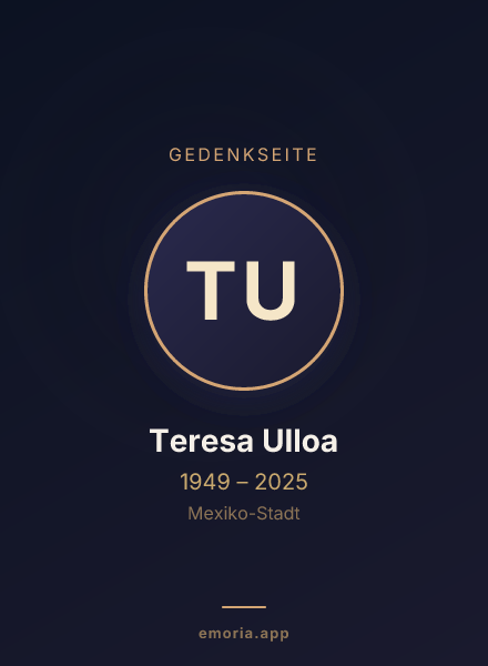 Gedenkportrait von Teresa Ulloa