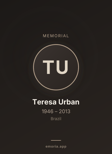 Memorial portrait of Teresa Urban