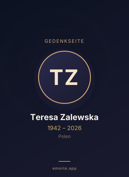 Gedenkportrait von Teresa Zalewska