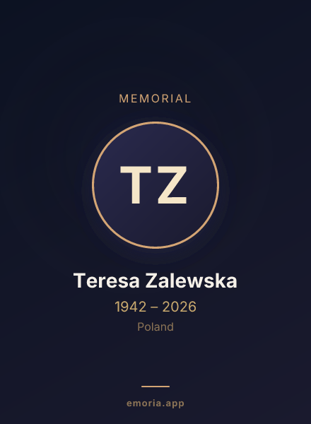 Memorial portrait of Teresa Zalewska
