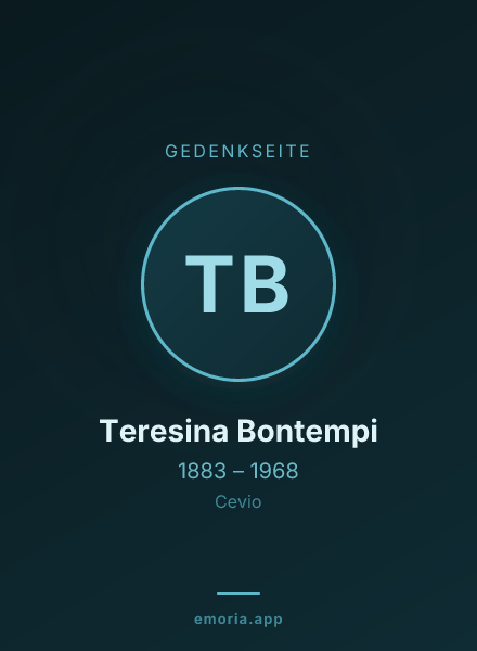Gedenkportrait von Teresina Bontempi