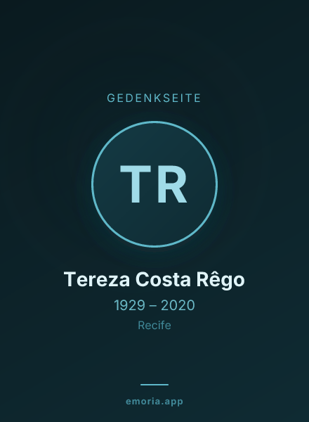 Gedenkportrait von Tereza Costa Rêgo