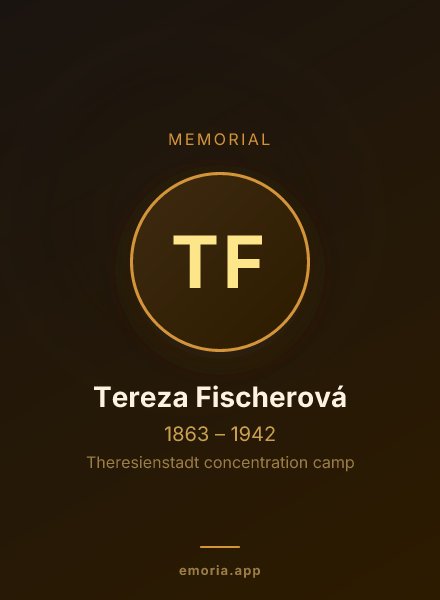 Memorial portrait of Tereza Fischerová