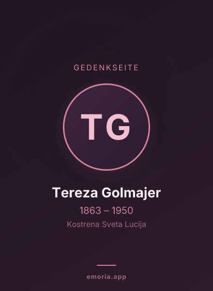 Gedenkportrait von Tereza Golmajer