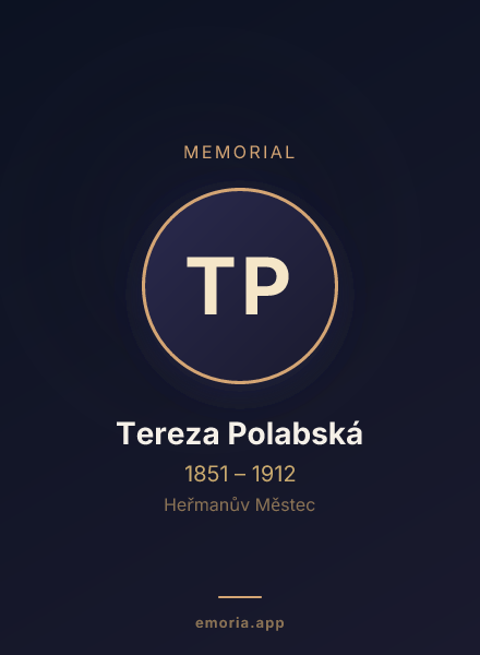 Memorial portrait of Tereza Polabská
