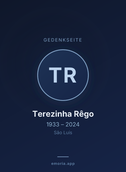 Gedenkportrait von Terezinha Rêgo