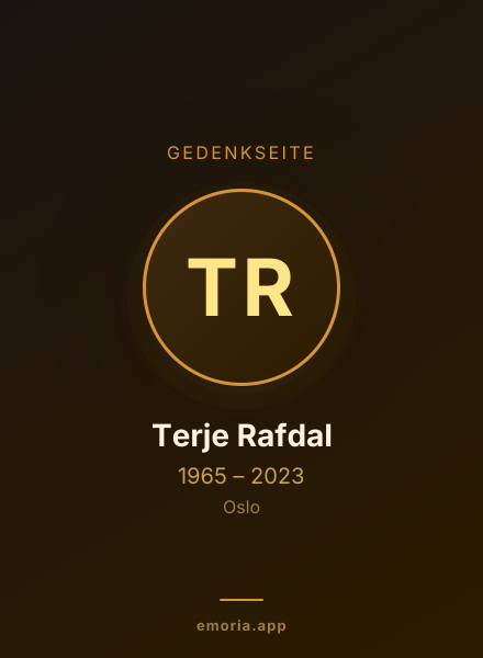 Gedenkportrait von Terje Rafdal