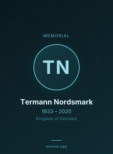 Memorial portrait of Termann Nordsmark
