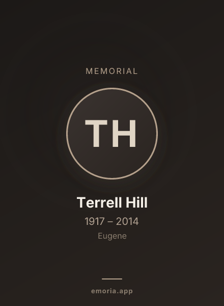 Memorial portrait of Terrell Hill