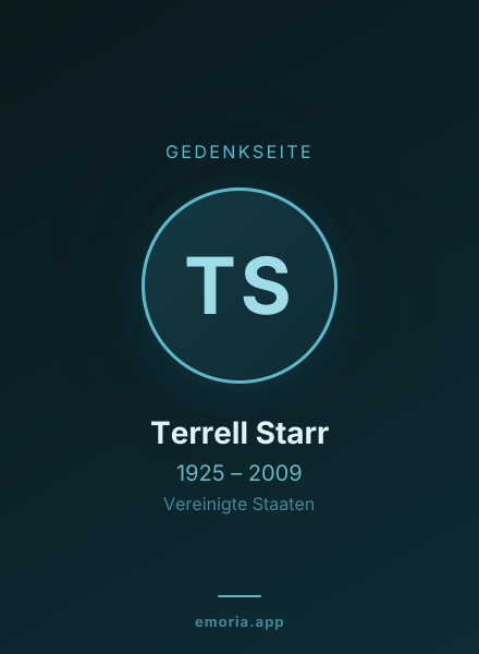 Gedenkportrait von Terrell Starr