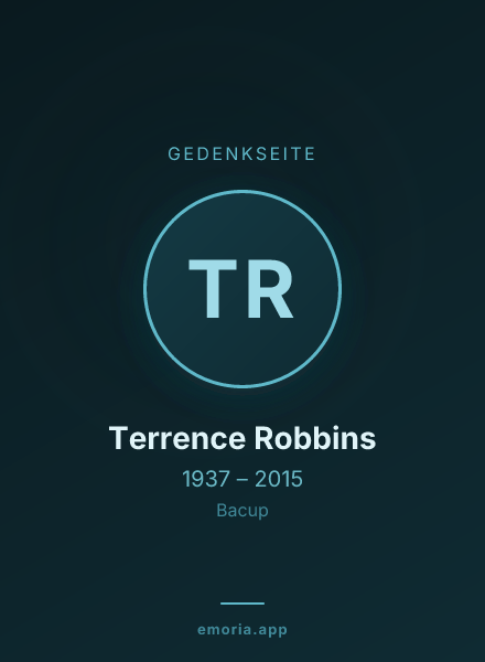 Gedenkportrait von Terrence Robbins