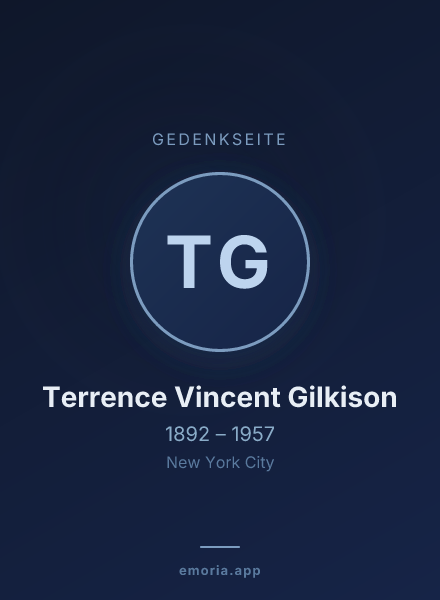Gedenkportrait von Terrence Vincent Gilkison