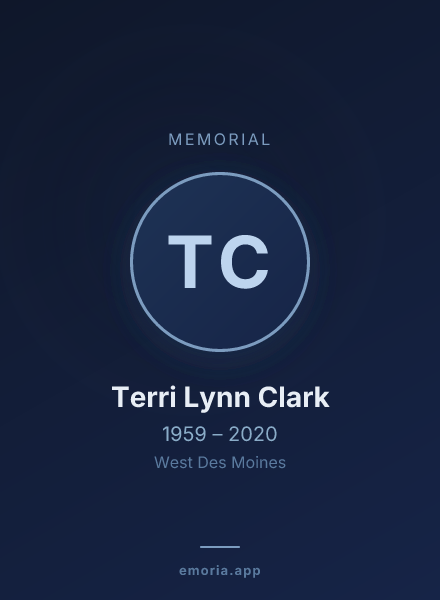 Memorial portrait of Terri Lynn Clark