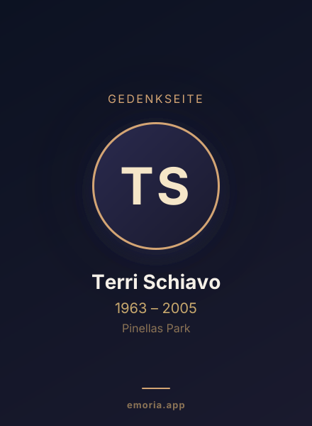 Gedenkportrait von Terri Schiavo