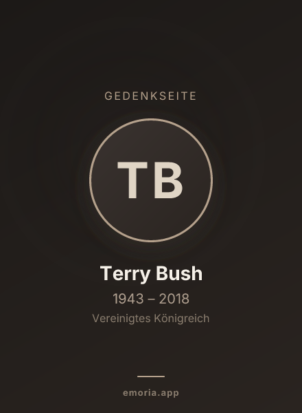 Gedenkportrait von Terry Bush