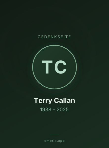 Gedenkportrait von Terry Callan