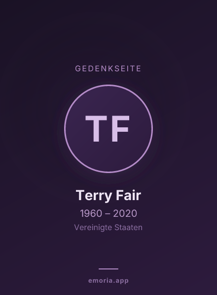 Gedenkportrait von Terry Fair