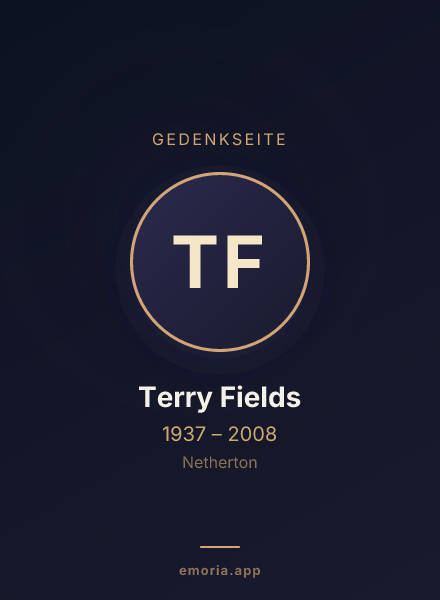 Gedenkportrait von Terry Fields