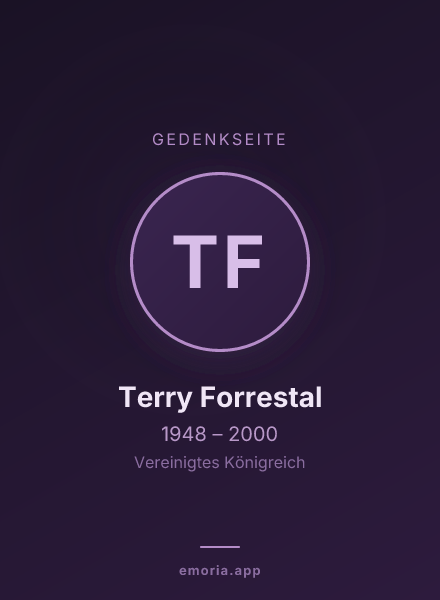 Gedenkportrait von Terry Forrestal