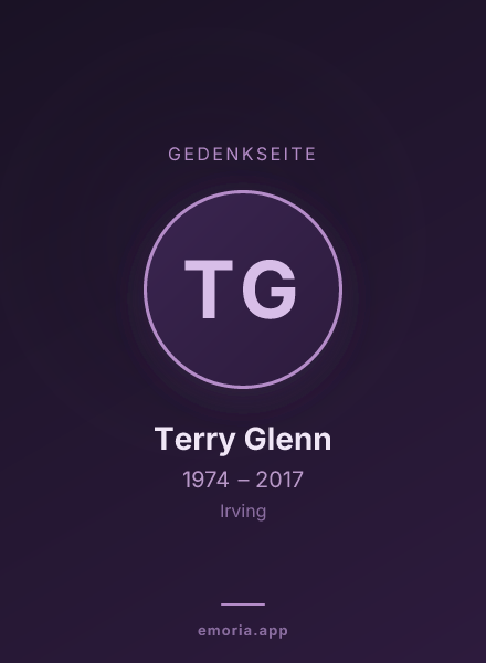 Gedenkportrait von Terry Glenn