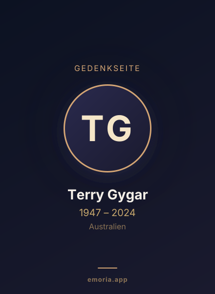 Gedenkportrait von Terry Gygar