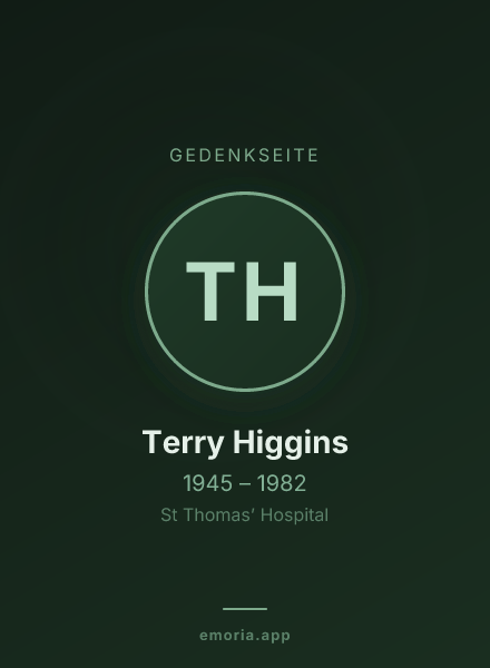 Gedenkportrait von Terry Higgins