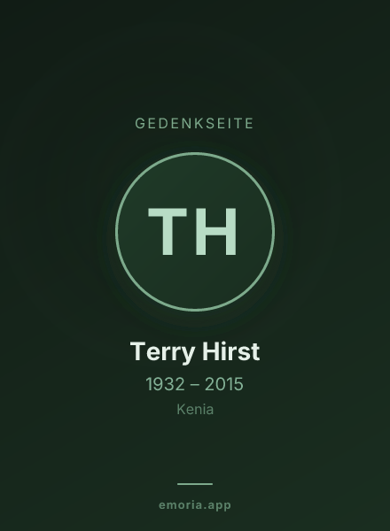 Gedenkportrait von Terry Hirst