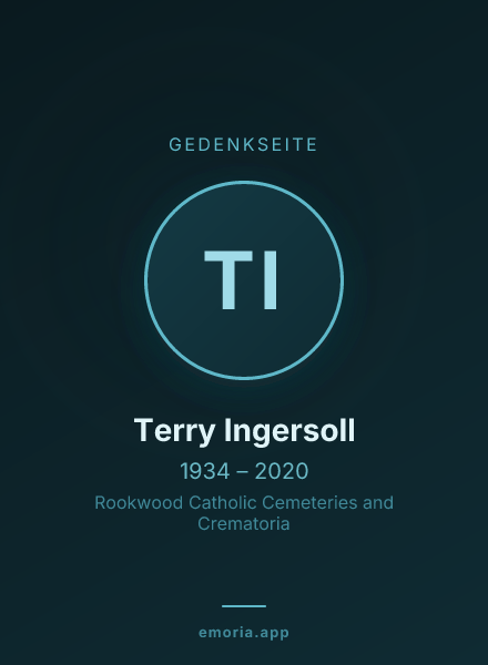Gedenkportrait von Terry Ingersoll
