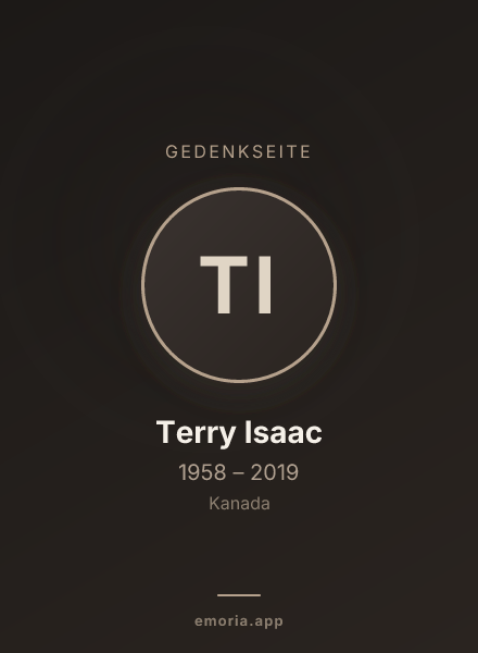 Gedenkportrait von Terry Isaac