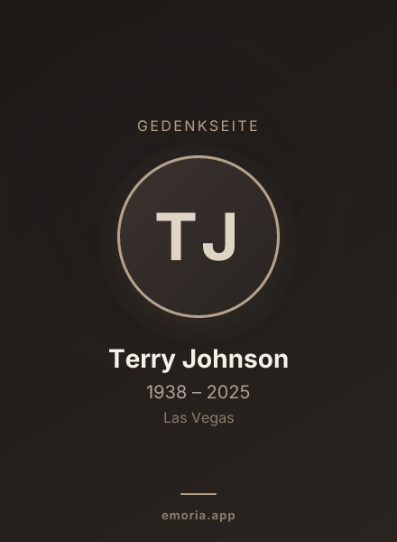 Gedenkportrait von Terry Johnson