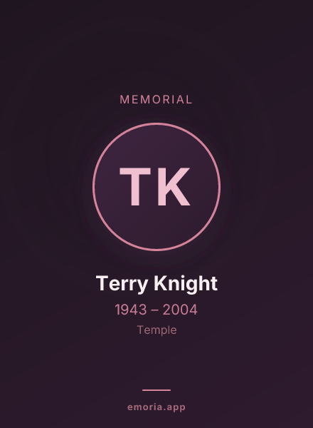 Memorial portrait of Terry Knight
