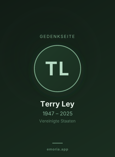 Gedenkportrait von Terry Ley