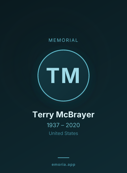 Memorial portrait of Terry McBrayer