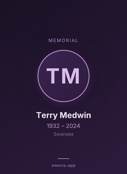 Memorial portrait of Terry Medwin