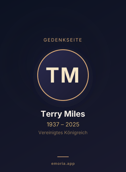 Gedenkportrait von Terry Miles