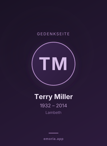 Gedenkportrait von Terry Miller
