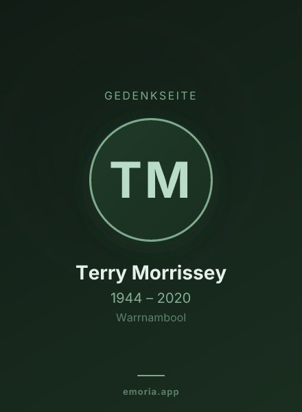Gedenkportrait von Terry Morrissey