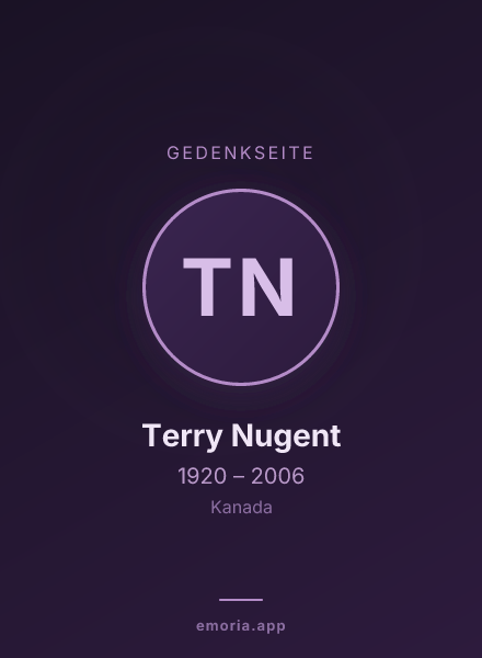 Gedenkportrait von Terry Nugent