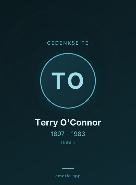 Gedenkportrait von Terry O'Connor