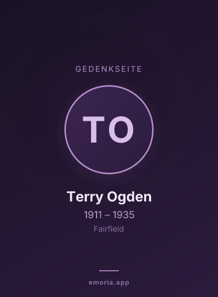 Gedenkportrait von Terry Ogden