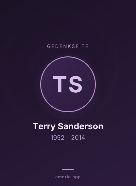 Gedenkportrait von Terry Sanderson